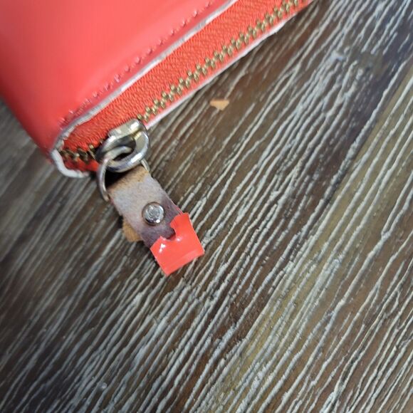 Kate Spade Continental Wallet Coral (Orange) Full Zip Wallet - Picture 3 of 7